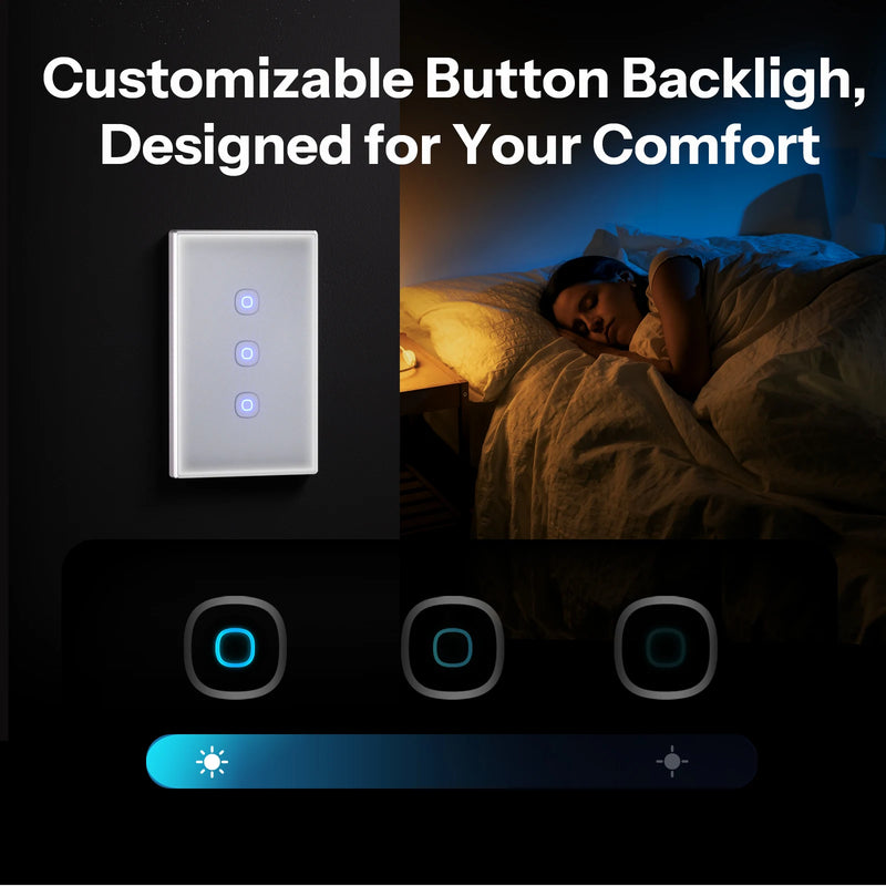 SONOFF TX Gen2 US Smart Touch Wall Switch T6 120 Matter Detach Relay Adjustable Night Switch Locator Apple Ecosystem Compatible