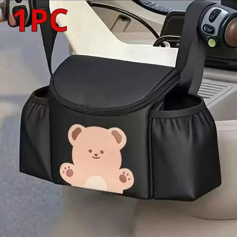 SEAMETAL Large Capacity Electric Bike Storage Bag Multi Functional Bicycle Hanging Bag Waterproof PU for Motorcycle Accessories