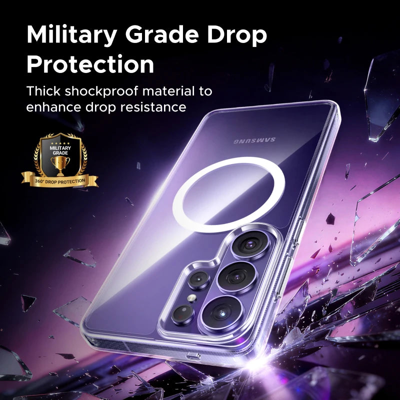 UGREEN For Samsung Galaxy S26 Ultra S25 Ultra Magnetic Case Clear/Black S26Ultra Macsafe Cover 2026