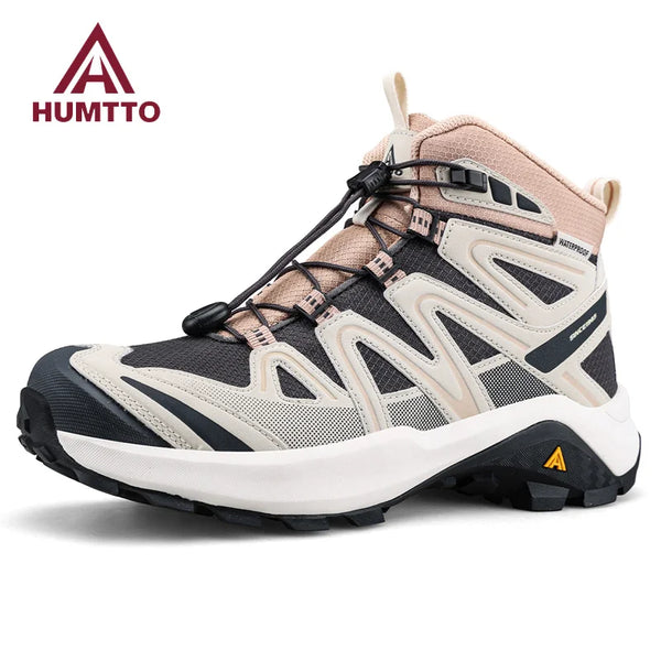 HUMTTO Winter Trekking Boots for Women Breathable Hiking Shoes Woman Outdoor Womens Sneakers Wear-resistant Mountain Sports Shoe