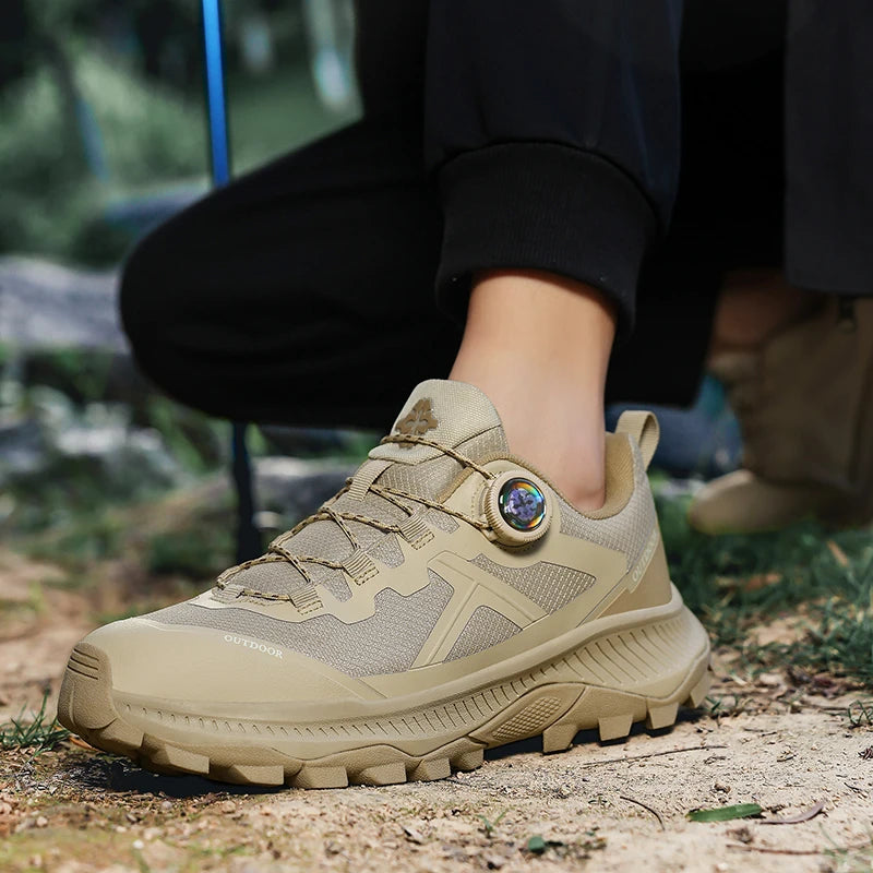 Men's Plus Size Waterproof Hiking Shoes Four Seasons Non-Slip Outdoor Walking Shoes Youth Casual Sports Running Shoes Sneakers