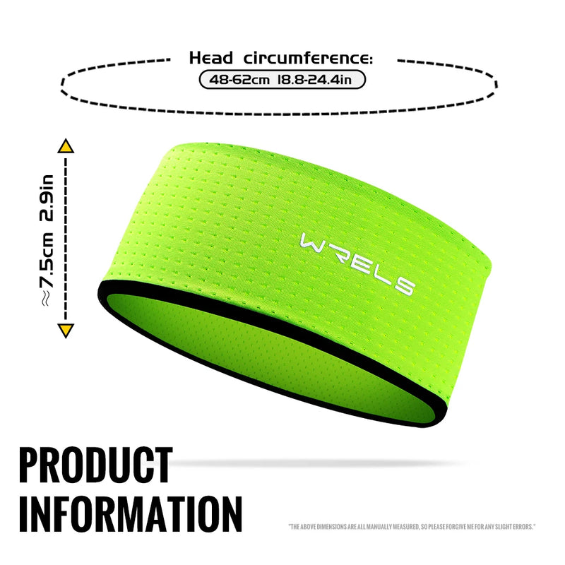WRELS Sweatband Headbands Sports Moisture Absorbing Workout Headband Moisture Absorbing Workout Headband for Running Cycling