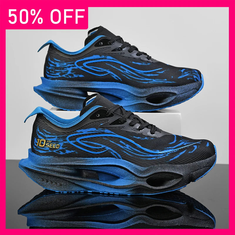 Unisex Sports Shoes Hollowed Out Soft Sole Anti Slip Rebound Shock-absorbing Training Shoes Marathon Running Light Fitness Shoes