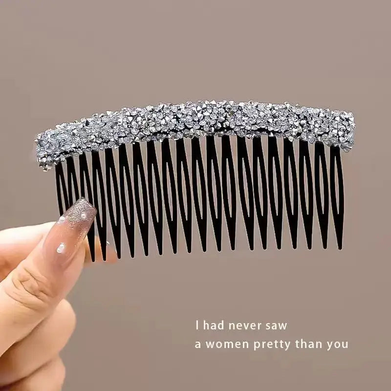 Women Pearl Insert Hair Comb Broken Hair Finisher Back Head Hairpin Elegant Korean Style Hair Accessories