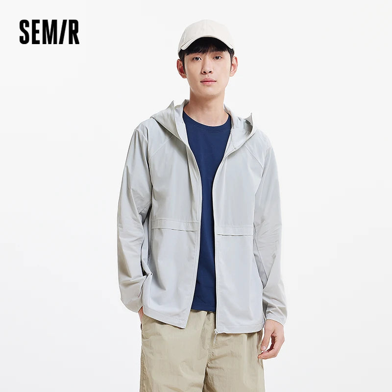 Semir Mens UV Jacket 2026 Hooded Cool Feeling Breathable Tops Outdoor Sports Fashion Casual Style Soft Comfortable