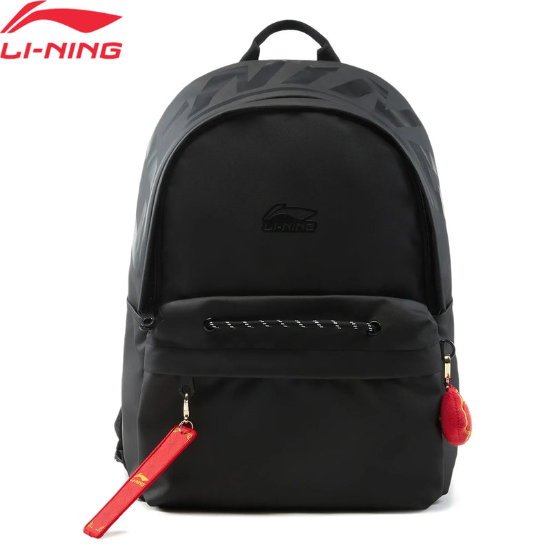Li-Ning Unisex Sports Style Bag Backpack 310*140*400mm Big Capacity 17.3L Adjustable Strap LiNing Men Women Bags ABSV005