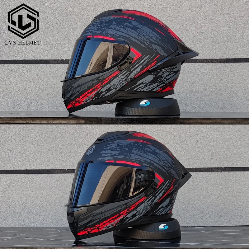 ABS Full Face Motorcycle Helmet Winter Warm Windproof Ventilated EPS Liner Quick-Release Buckle for Men Women