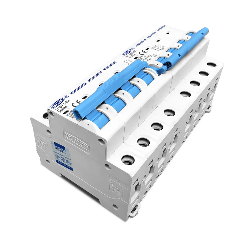 TOMZN 4P Plus 4P DC MTS Dual Power Manual Transfer Switch Circuit Breaker MCB for PV System 4P+4P