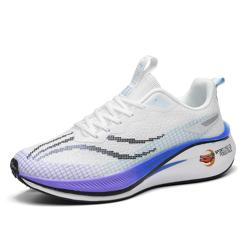 Couples light racing running shoes spring summer new soft sole outdoor casual sports shoes breathable men's women speed sneakers