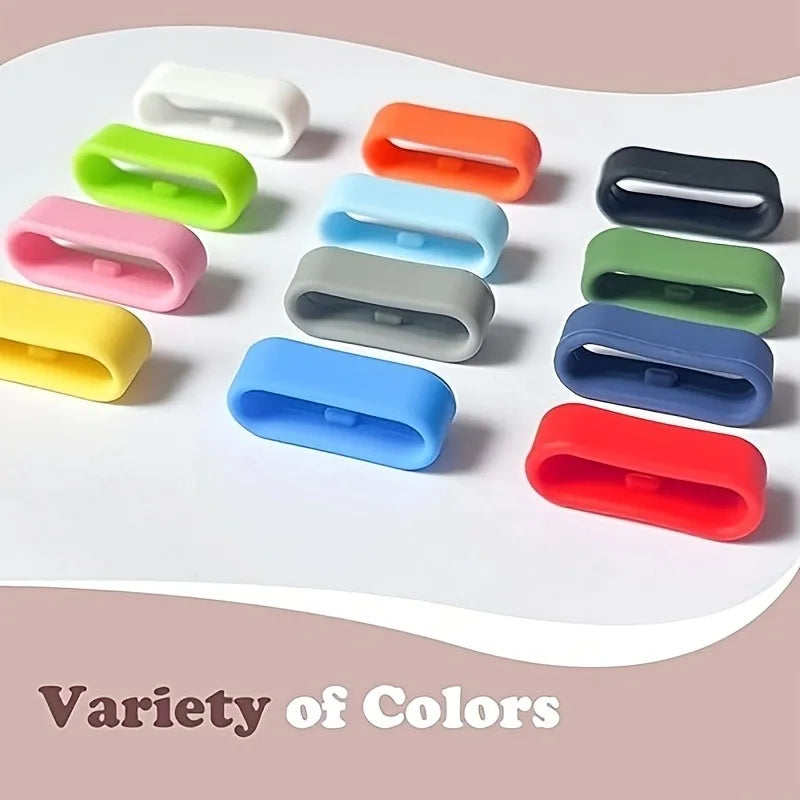 5/10pcs Multi-Color Band Keeper,Magic Band Locks,Silicone Material,Security Loop Compatible with Fitbit Charge,sport wristbands.