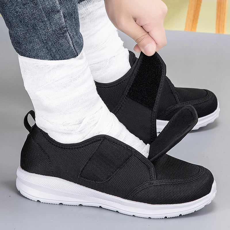 Lightweight Adjustable Diabetic Walking Shoes for Elderly Men and Women Orthopedic Foot Pain Relief Swollen Feet Comfort