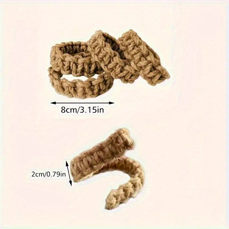 Hand-Woven Hemp Rope Curtain Tether,Hemp Rope Bracket  - Decorative Storage Bracket for Bedroom Home Decoration Accessories