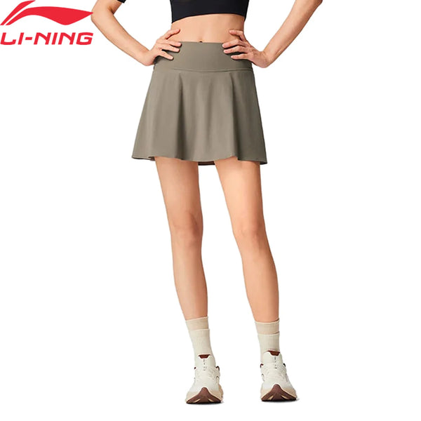 ខោខ្លីសម្រាប់ហាត់ប្រាណ Li-Ning សម្រាប់នារី LN DRY 84% Polyester 16% Elastane Regular Fit LiNing Fitness Sports Bottom AKSW128