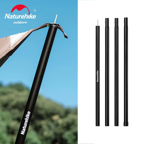 Naturehike Canopy Poles 2pcs High Strength Reinforced Multi-Purpose Support Pole Outdoor Camping Tents Porch General Steel Pipe