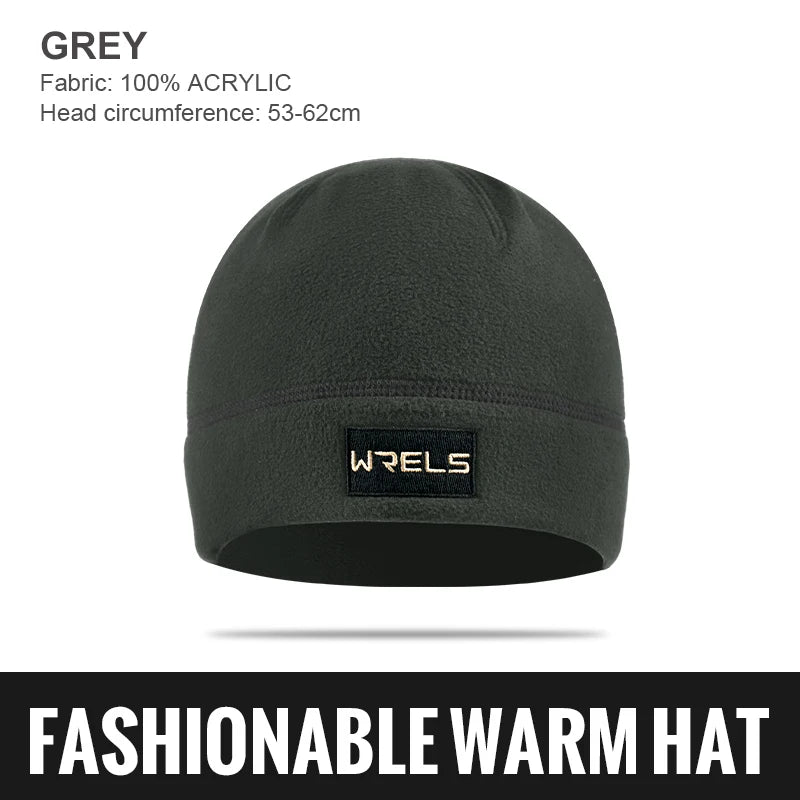 WRELS Winter Running Hats Windproof Warmer Sport Bonnet Sweat Absorption Quick Drying Warm Ear Protection Sport Cap Running Hat