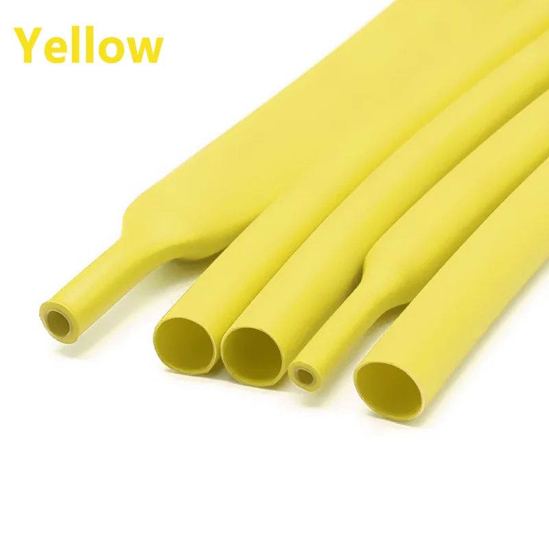 50Meters 3:1 Dual Wall Heat Shrink Tubing – Black Adhesive Lined Polyolefin Cable Sleeve for Waterproof Insulation, Wire Repair