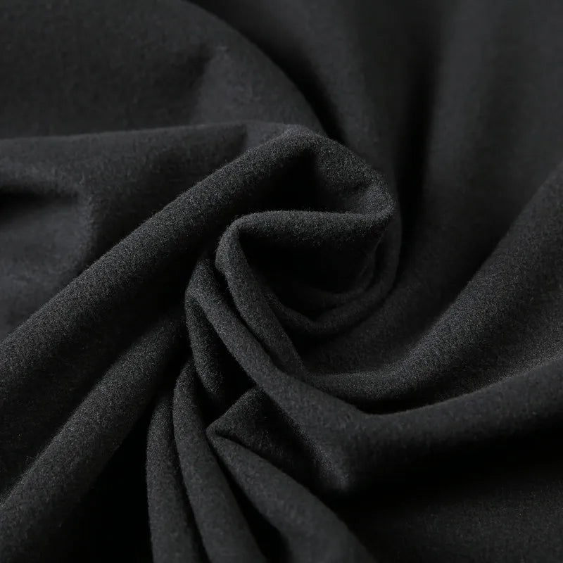 Turtleneck Stitching Long Sleeve T-shirt, Men's Thickening Stretch Fleece Bottoming Shirt, Fashion Slim-Fitting T-shirt
