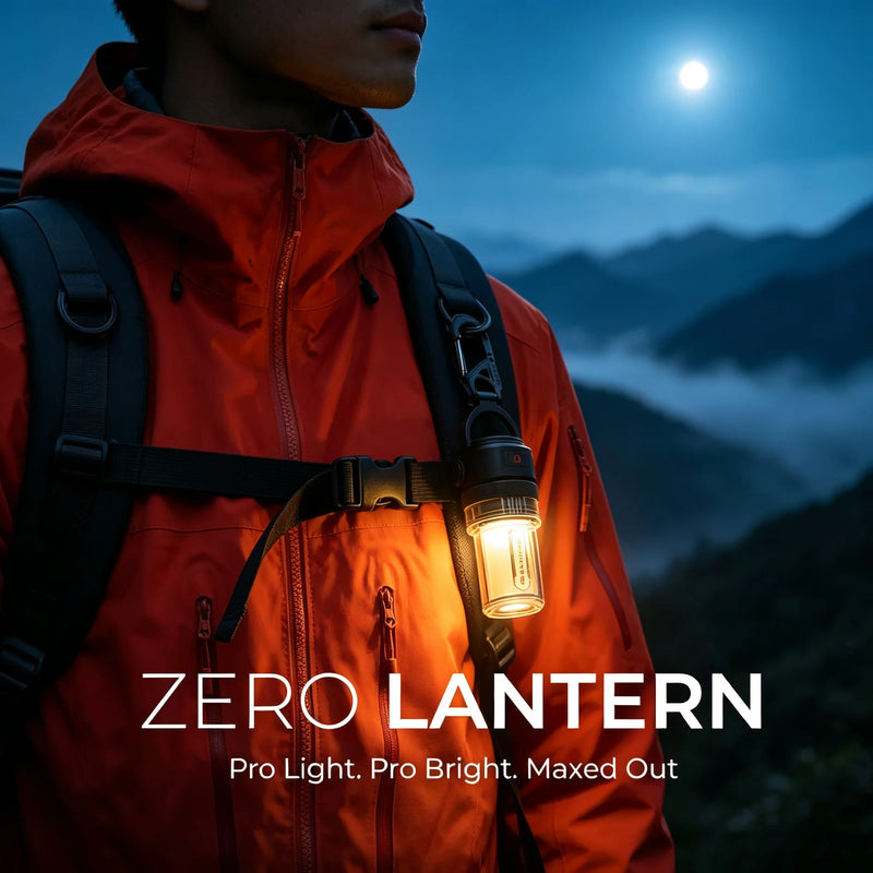 FLEXTAIL ZERO 56g Ultralight 2-in-1 Camping Lantern, 300LM IPX5 Waterproof LED Light for Hiking & Emergency