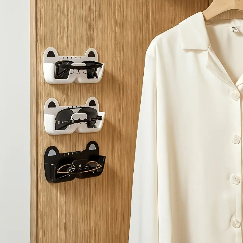 1pc Wall-mounted Glasses Storage Box Shelves,Suitable for Bedside, Bathroom, Living Room,and Cabinet Use,Shelves.