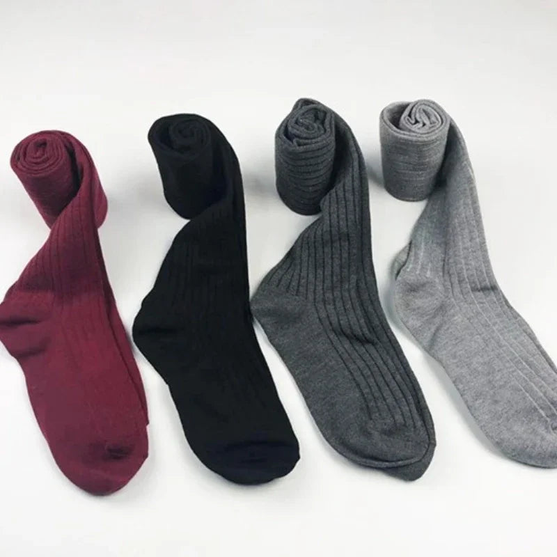 1Pair Women'S Thigh-High Winter Warm Soft Over-Knee Leg Warmers - Thermal Thermal Insulation, All-Season Comfort, Solid Color