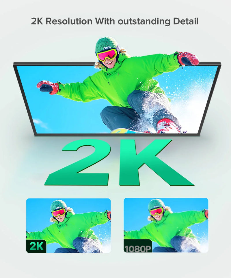 UPERFECT UMax 24 2K Desktop Monitor 24.5" 165Hz Wall Mounted IPS Display 2560x1440 HDR Freesync Gaming PC Laptop Extended Screen