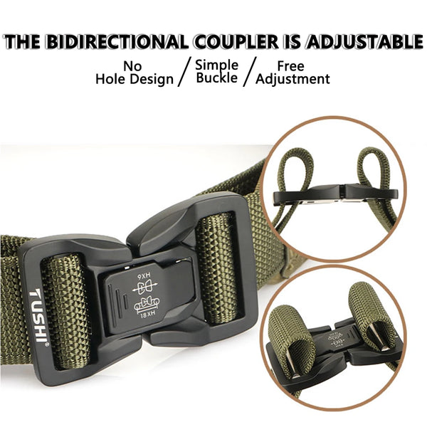 TUSHI New Airsoft Battle Belt Agilit Style Outdoor Training Tactical Belt MOLLE System Waist Belt for Hunting Gear Accessories