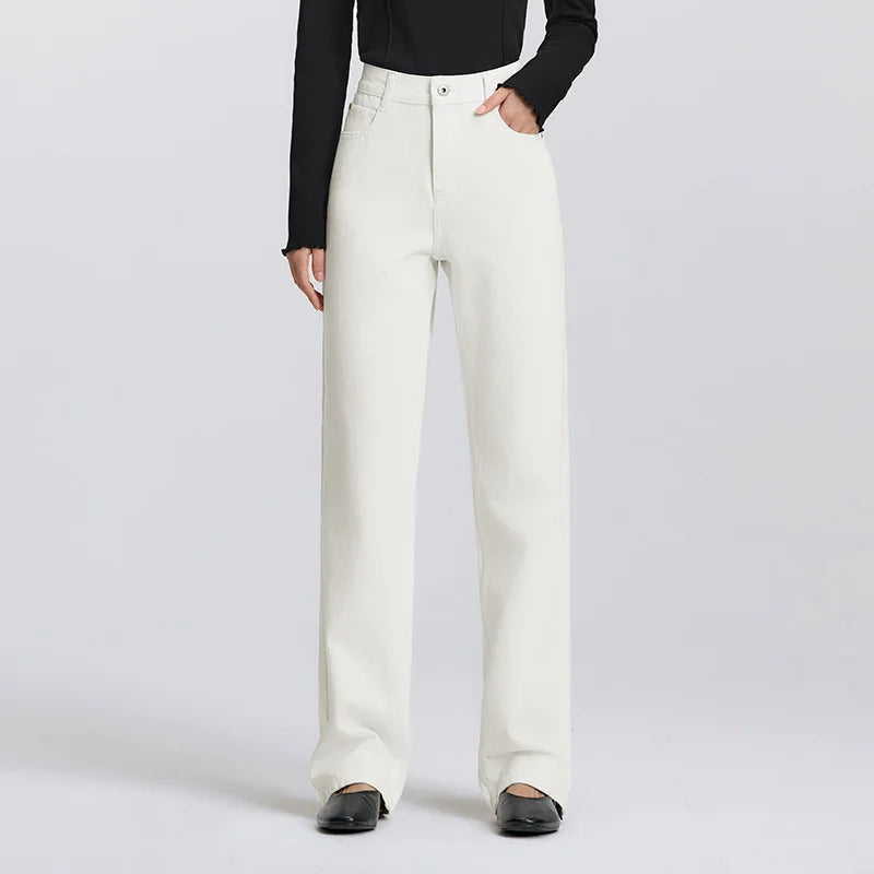 Semir Jeans Women 2026 Spring Solid Casual Comfortable Daily Wear Full Length Basic Stylish Long Trousers Woman