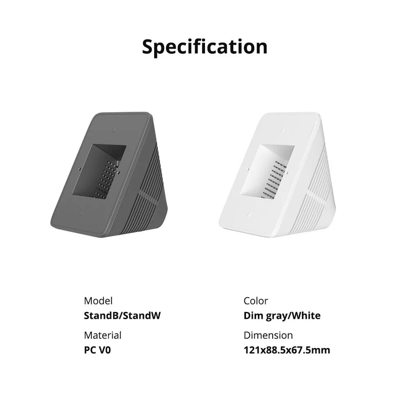 SONOFF NSPanel Pro/NSPanel Enclosure Stand PC V0 Easy Install Dim Gray White to Choose Act as Clock Thermostat