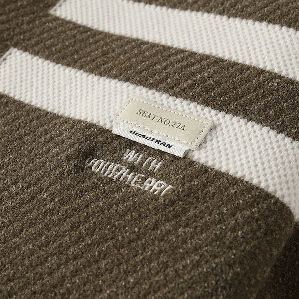 Premium Quality Man Fake Two Long Sleeved Knitted Shirts Solid Color Shirt Collar Stripes AutumnWinter Leisure Versatile Sweater