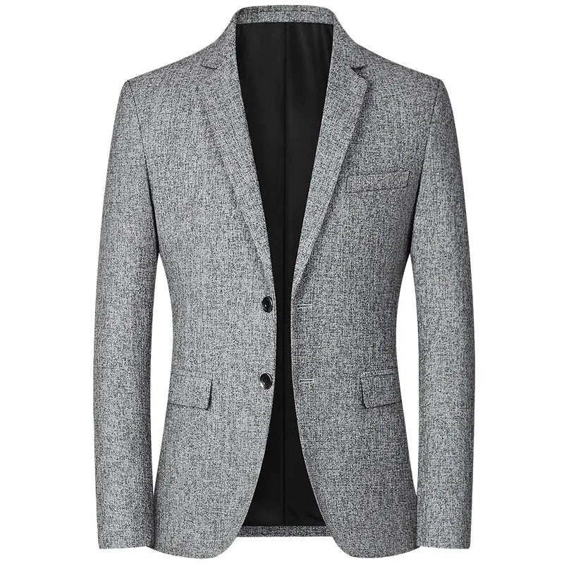2026 New Men's Red Suit Jacket, Asian Size Blue Slim Coat, Gray Yellow Blazers, M-4XL