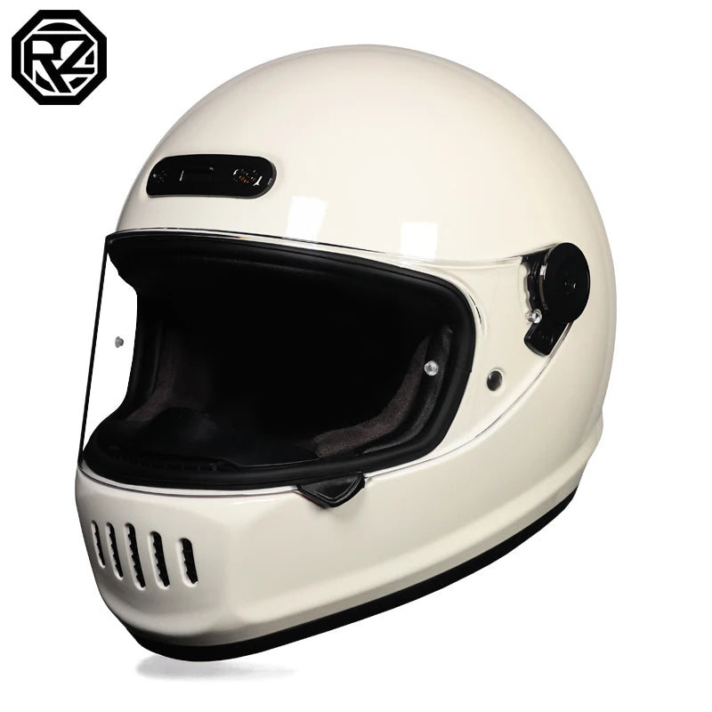 2025 Latest Motorcycle Full Face Retro Helmet for Men and Women Cruise Motorcycle Cafe Full Face Helmet ORZ-811