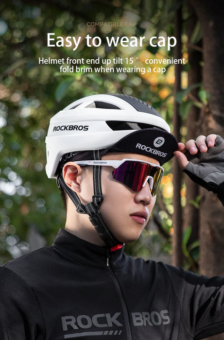 ROCKBROS Magnetic Suction Shell Helmets Safe Breathable Cycling Rock Climbing Skateboarding Roller Skating Men Women Bike Helmet