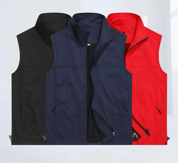 Work uniform  New High-end sports causal jacket custom-made with logo business style multi-pocketed advertising vest