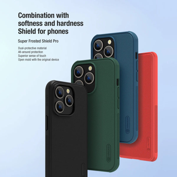 For iPhone 16 Pro Max Case For iPhone 15 Pro Max NILLKIN Frosted Shield Pro PC Matte Back Cover For iPhone 14 Pro Phone Shell
