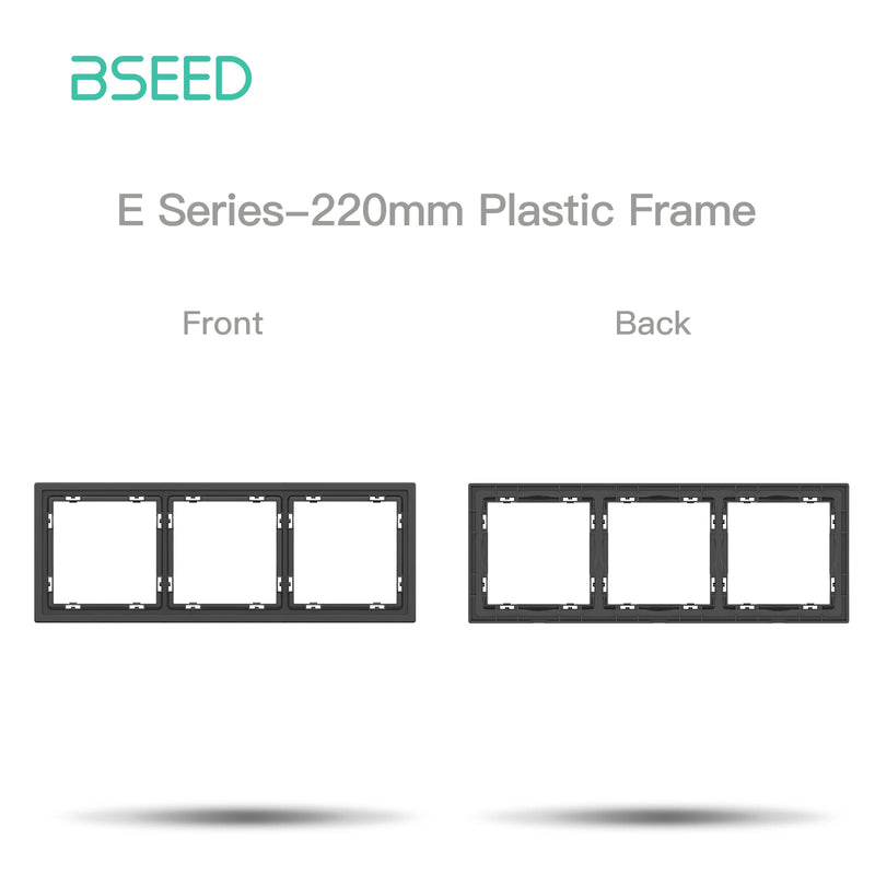 BSEED Zigbee Button Switch 1/2/3/4Gang Switch Module Smart Light Switch DIY Part Plastic Frame Smart Socket Part Tuya Smart Life