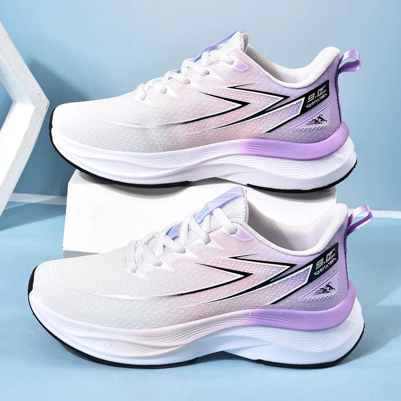 Mens Running Shoes 2025 New High Quality Jogging Shoes Fashion Casual Flat Lace-up Lightweight Sneakers for Women