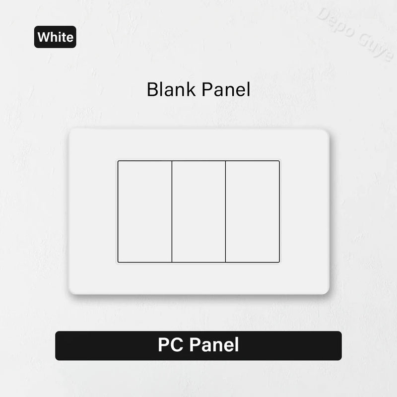 EU Korea Standard 4*2 Wall Light Switch Socket,USB Type-c 20W Fast Charger plug,1/2/3/4/Gang 2 Way Switch PC Panel Power ON OFF