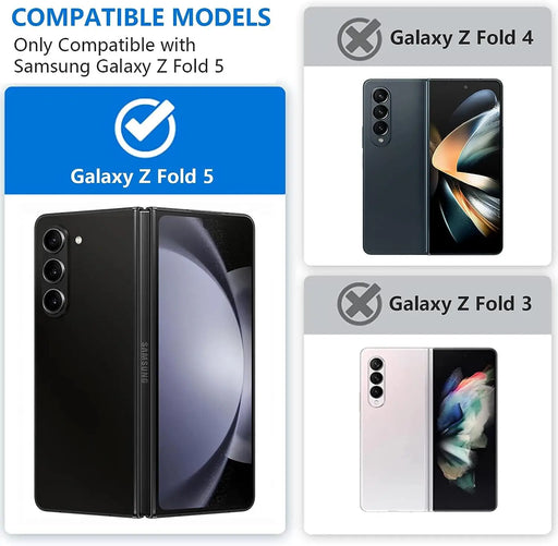 NILLKIN For Samsung Galaxy Z Fold 5 Case With S Pen Holder ,Hinge Protection, Hidden Kickstand ,180°Folding For Galaxy Z Fold 5