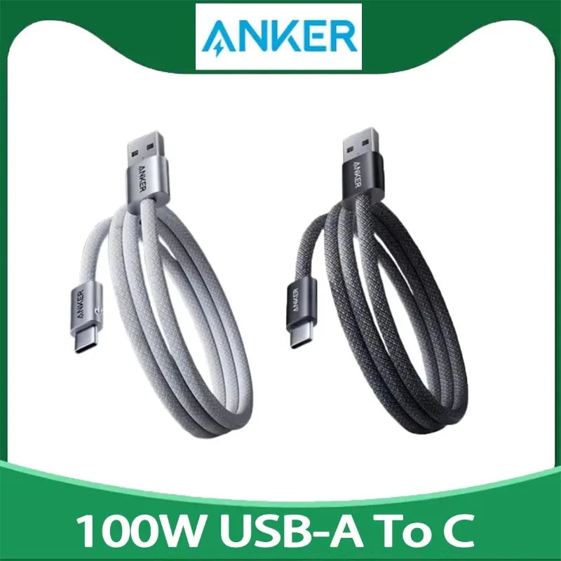 ខ្សែសាក Anker Original USB-A ទៅ Type-C 100W A8052 Schnelllade-Datenkabel 6 A សម្រាប់ Samsung, Xiaomi, Huawei
