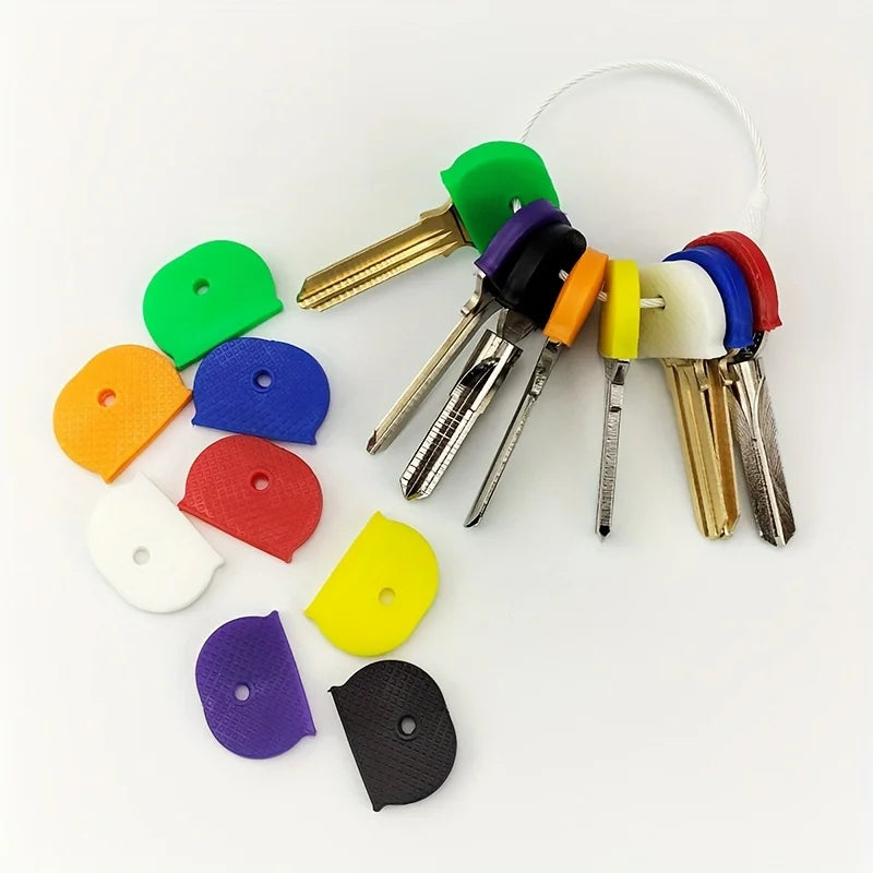 5/10pcs Elastic Durable Colorful Cover Set, Easy to Identify and Enhance Traction Protective Cover to Light Up Your Keys