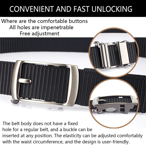 TUSHI New Men Belt Army Outdoor Hunting Tactical Outdoor Mountaineering Multifunctional Tactical Nylon Canvas Woven Trouser Belt
