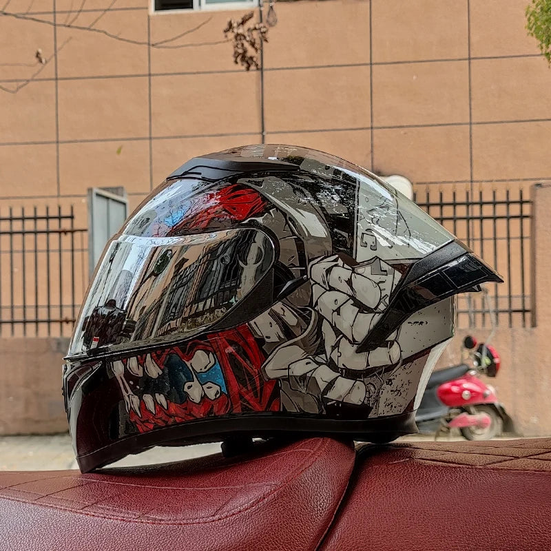 Motorcycle helmet double lens full mask capacete de moto cyclist casco para moto kask helmets