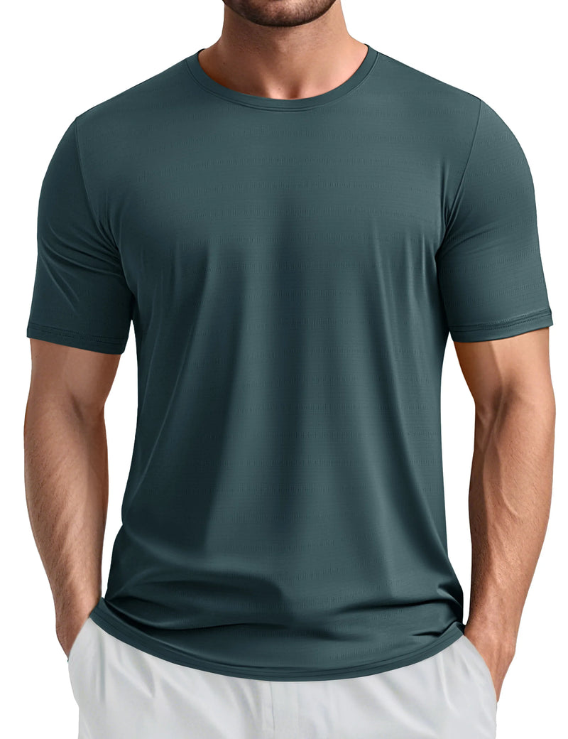 TACVASEN Lightweight Athletic T-Shirts Men's Quick Dry Workout Gym Tops Short Sleeve Running Tee Shirt Performance Activewear