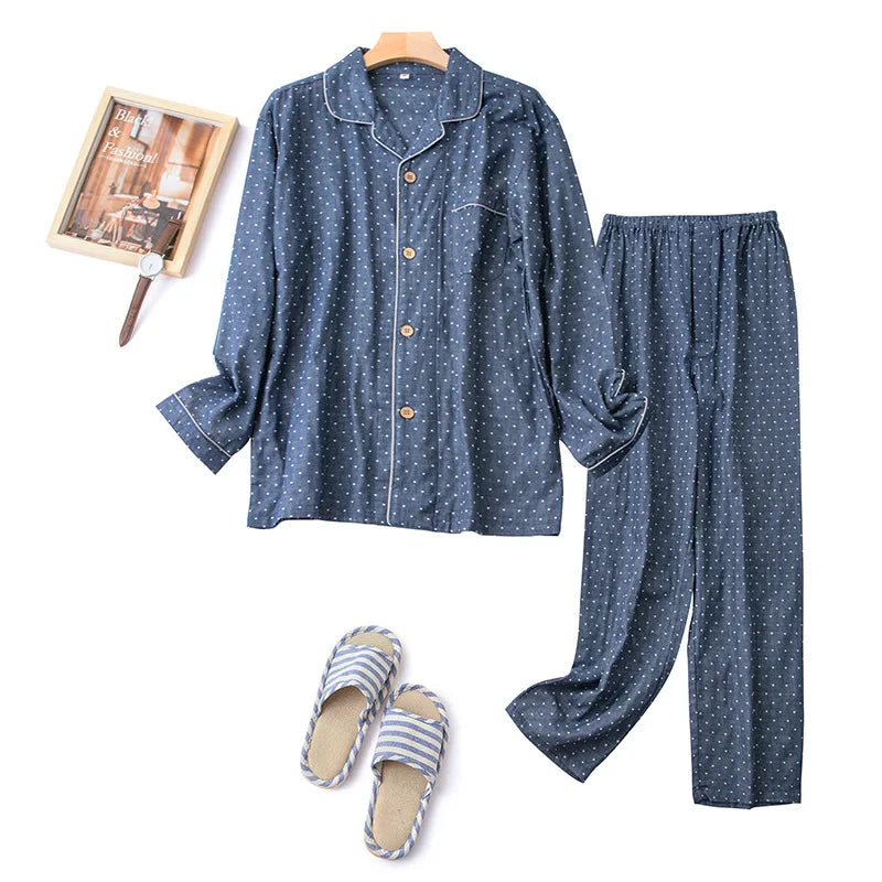 Pajamas Women Autumn Winter 100% Cotton Pyjamas Female Lounge Wear Suit Home Clothing Sleeping Long Sleeve Men's Pijamas Set