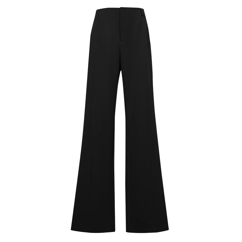 Amii Women's Flare Pants 2026 Autumn New Casual Stretch Office Trousers Long Length Comfy Twill Straight Pants Women 12613010