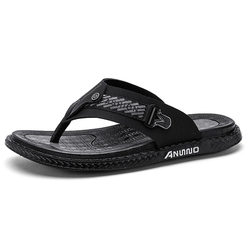 Men's high-quality flip-flops summer soft-sole non-slip outdoor beach shoe fashion breathable lightweight casual sports slippers