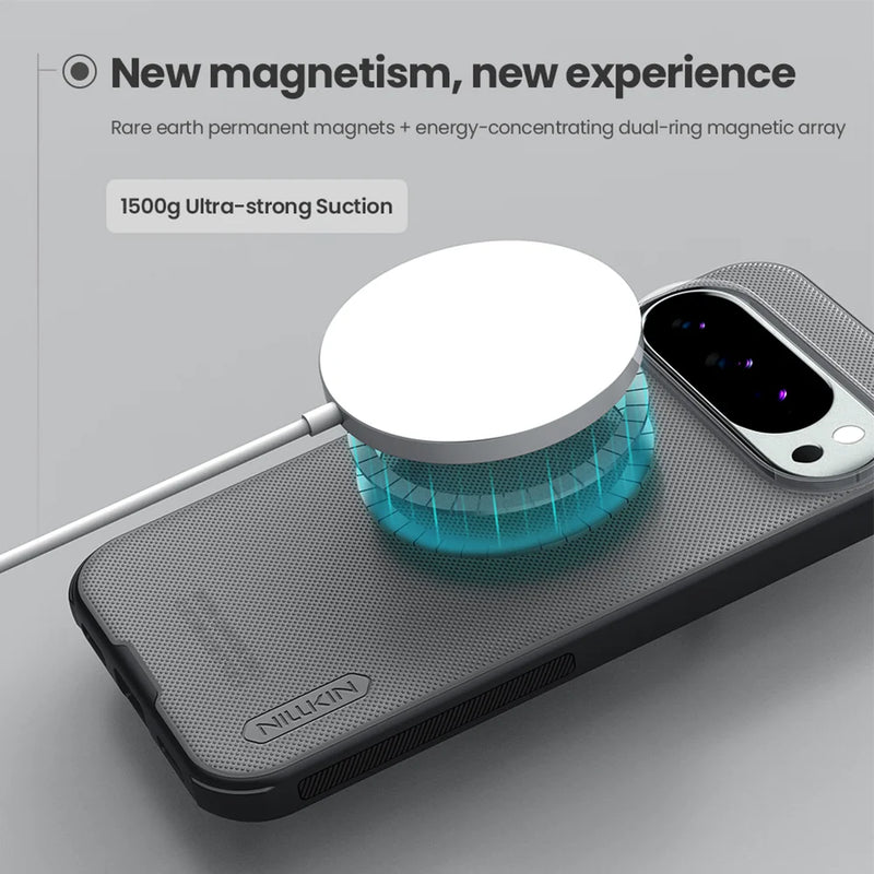 NILLKIN For Google Pixel 10 Pro XL Magsafe Case Frosted Shield Pro Magnetic Wireless Charging Back Cover For Pixel 10/10 Pro