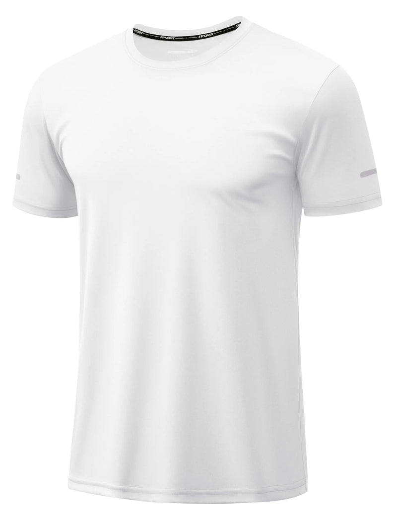 TACVASEN Wokrout Shirts Dry Fit Mens UPF 50+ Sun Protection T-Shirt Reflective Moisture Wicking Gym Shirts Casual Running Tops