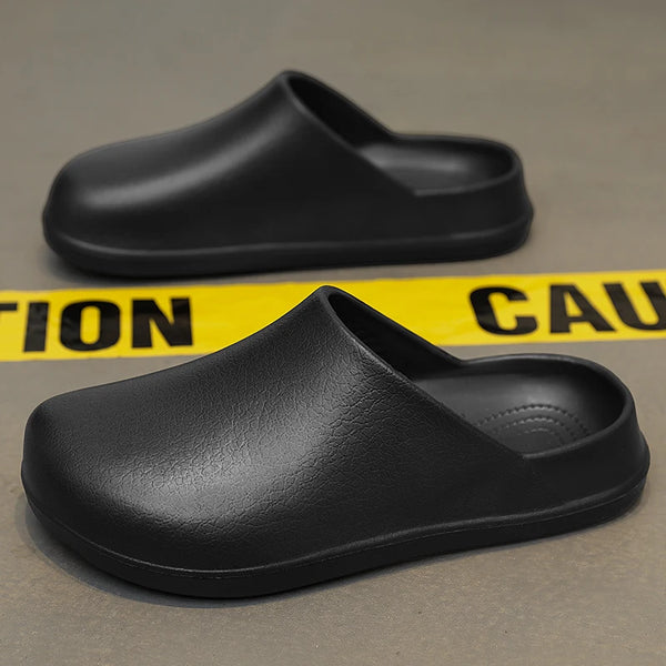 Couple's Baotou Slippers Waterproof Anti slip Oil proof Chef Shoes Summer new Men's and Women's Soft Sole comfort Casual Sandals