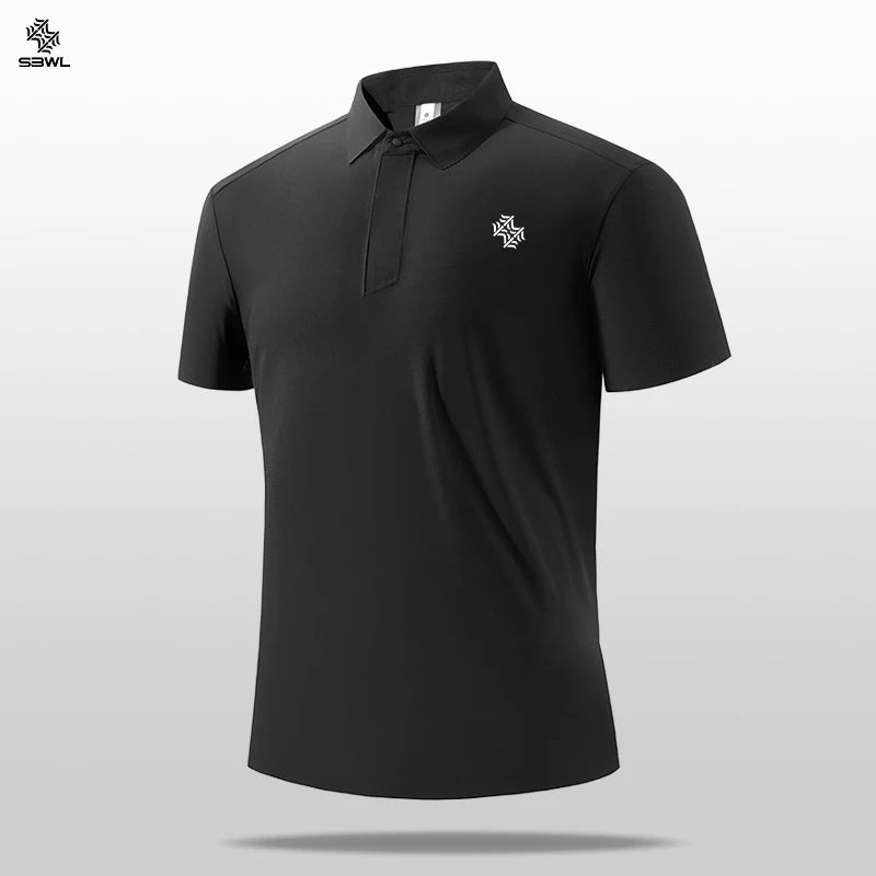 SBWL 2026 Summer New Light Fast Dry Elastic High Quality Outdoor Sports Golf Running Sports POLO Shirt Fashion Casual T-Shirt